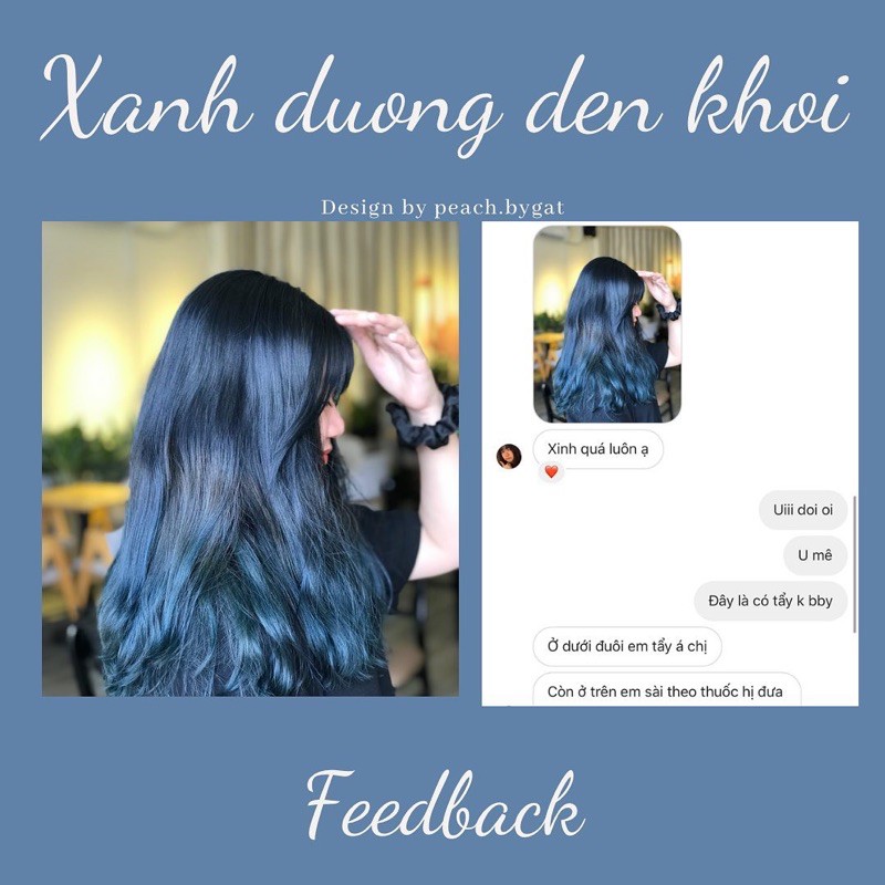 Thuốc nhuộm XANH DƯƠNG ĐEN KHÓI “IG:peach.bygat,peach.bygat,peach.bygat” | BigBuy360 - bigbuy360.vn