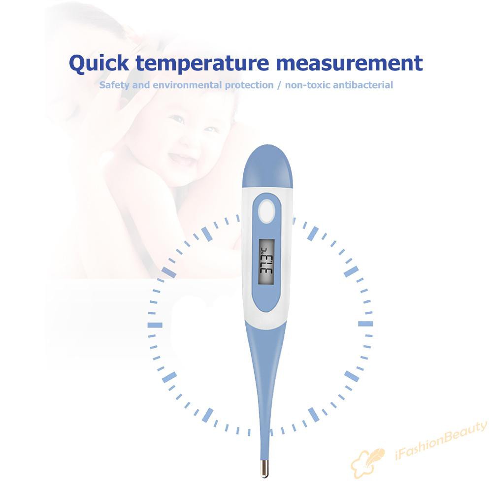 【New】Electronic Soft Head LCD Thermometer Body Fever Temperature for Baby Adults
