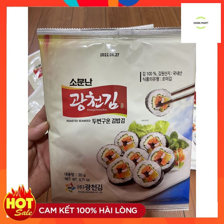 LÁ KIM, RONG BIỂN CUỘN KIMBAB HÀN QUỐC GÓI 10 LÁ, HÀNG SIÊU DAI, SIÊU NGON