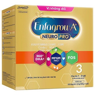 Sữa Bột Enfagrow A+ 3 (2.2kg) - Vị không đổi, cho bé trên 2 tuổi, DATE MOI NHAT
