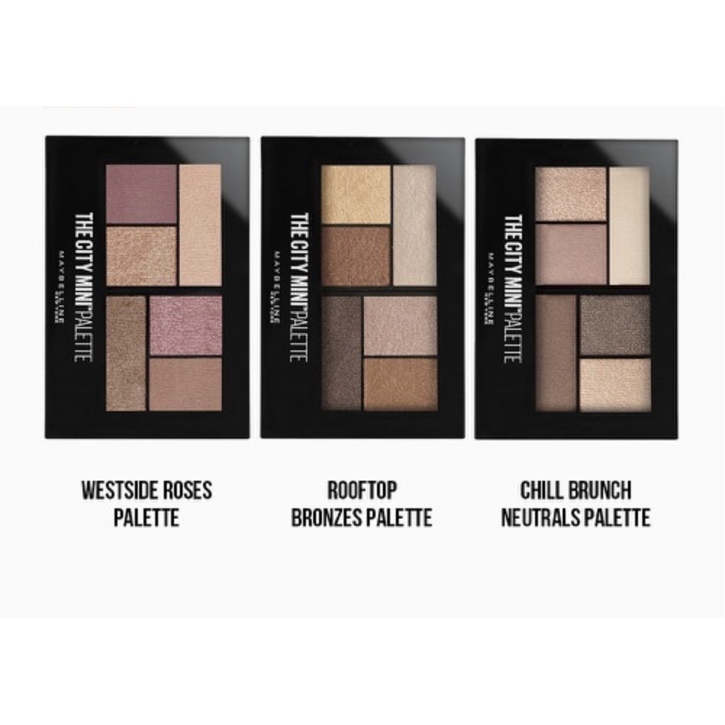 Bảng Phấn Mắt Maybelline New York 6 Màu The City Mini Palette 6.1g