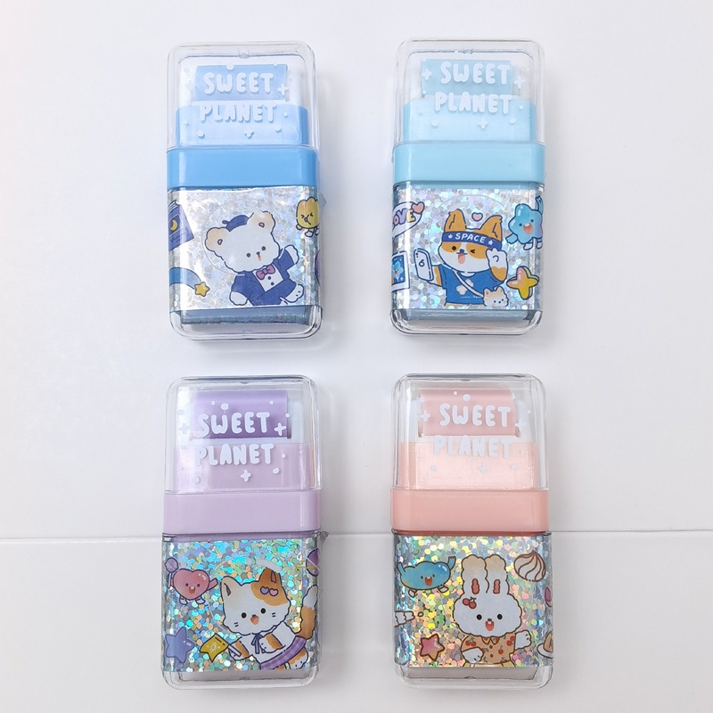 1 Cục Tẩy Bút Chì Hình Hành Tinh Hai Mặt Mini Dễ Thương Làm Sạch Hiệu Quả C7118