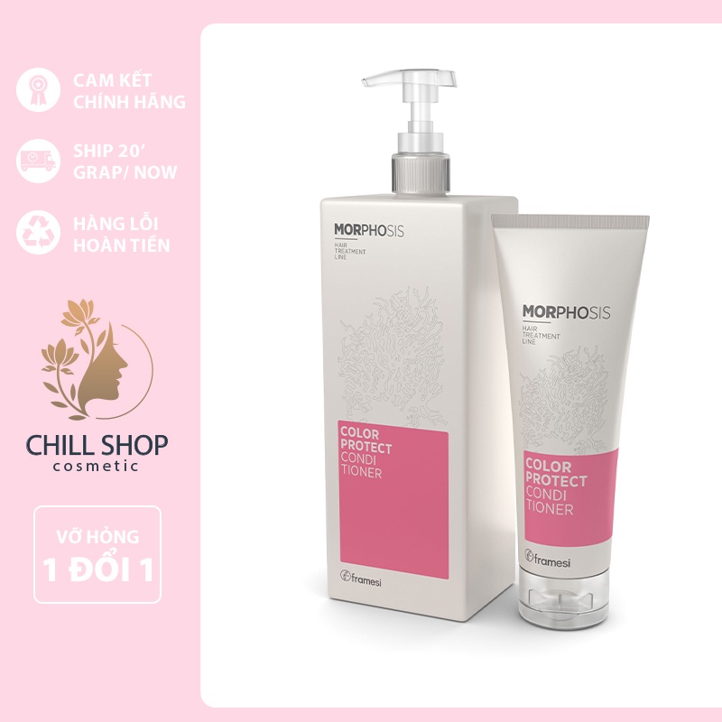 Dầu xả tóc nhuộm FRAMESI MORPHOSIS COLOR CONDITIONER chăm sóc tóc bóng mượt xã dưỡng ẩm giữ bền màu tóc đẹp sáng bóng