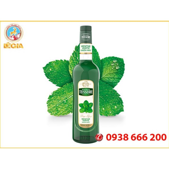 SIRO TEISSEIRE BẠC HÀ 700ML (GREEN MINT SYRUP)