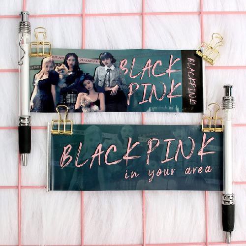 Bút gel ngòi 0.5mm in hình nhóm nhạc kpop Blackpink