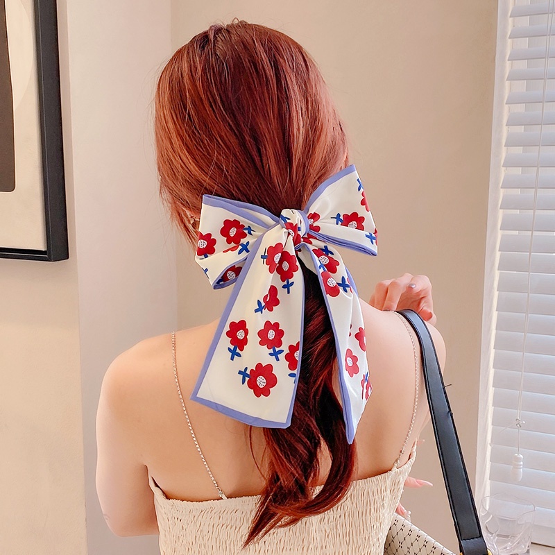 Dây Cột Tóc Ruy Băng Phong Cách Hàn Quốc Cổ Điển Thời Trang Cho Nữ