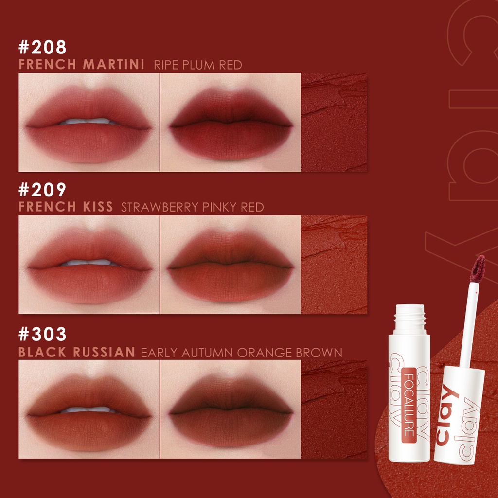 Focallure Mashed Potato Velvet-Mist Matte Lipclay Creamy Lipcream Silky Smooth Long-lasting 2.5g/1pc | BigBuy360 - bigbuy360.vn