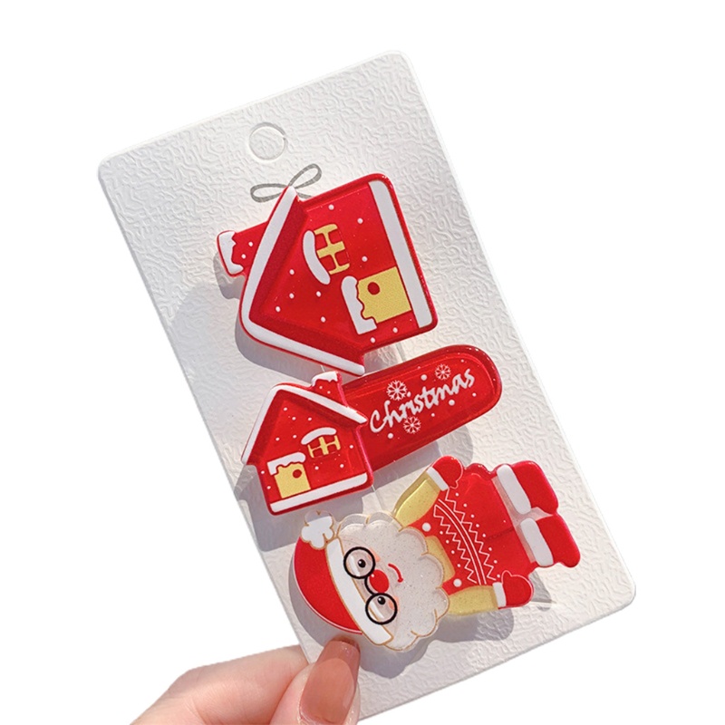 Kẹp Tóc Trang Trí Giáng Sinh / Năm Mới Hình Chú Gấu