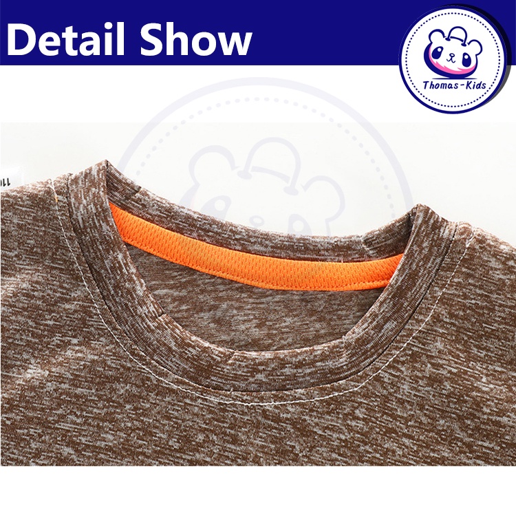 [Hàng Có sẵn] D129#Áo thun tay ngắn họa tiết rằn ri thời trang sành điệu cho bé trai