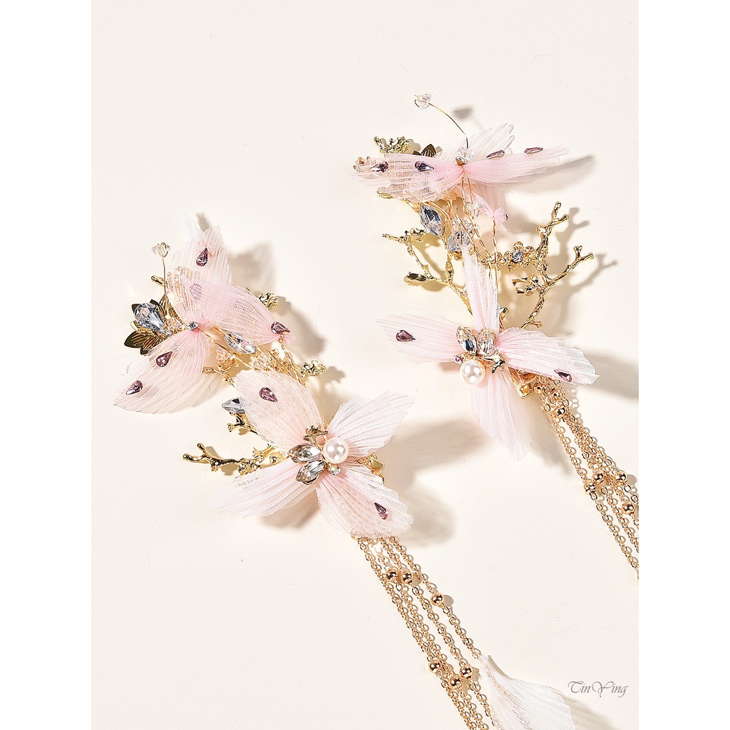 GETNOIVAS Lược Cài Tóc Cô Dâu Đính Hạt Ngọc Trai Và Pha Lê