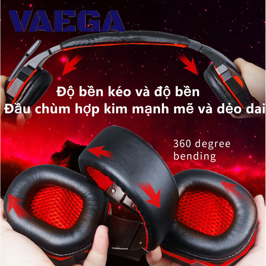 Tai nghe chuyên game thủ Plextone PC780 - đèn LED - Có Mic - Headphone gaming