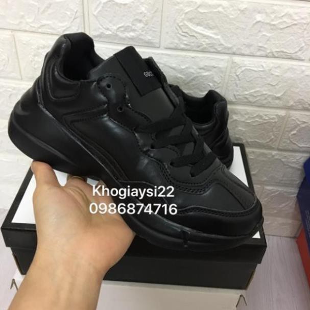 Giày thể thao gu ci đen chữ trắng size 36->44 :)) ｡