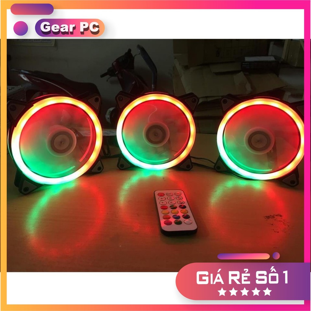 [Giá Rẻ] Combo Bộ 3 Fan/5Fan Led RGB L8 Coolmoon / Tặng Bộ Hub Kết Nối Nguồn Và Điều Khiển - 2P_PC