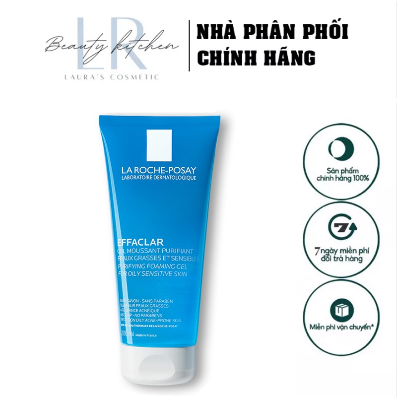 Sữa Rửa Mặt La Roche Posay, Làm Sạch, Giảm Nhờn Dành Cho Da Dầu, Da Mụn
