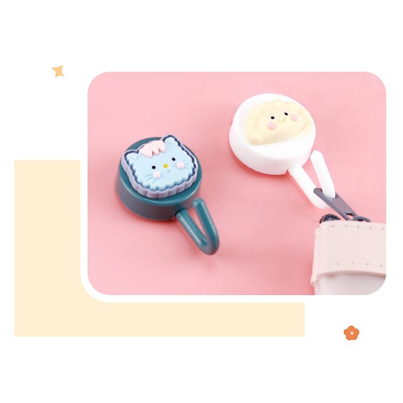 Bộ 2 Móc treo đồ gắn tường họa tiết hoạt hình đáng yêu
