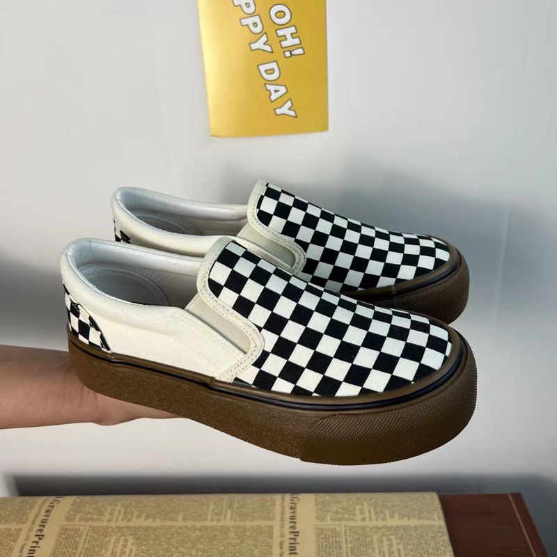 Giày Slip thời trang Đen nâu mẫu mới thu đông 2022