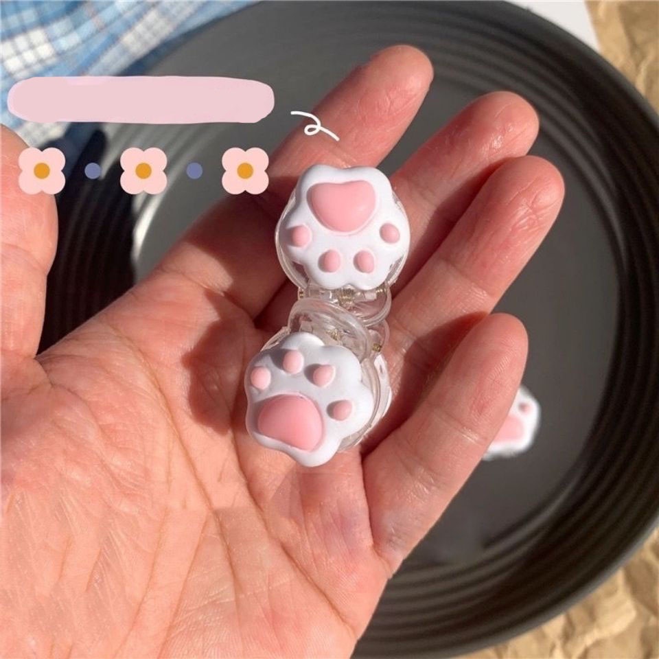 Kẹp tóc hình chân mèo dễ thương cho nữ