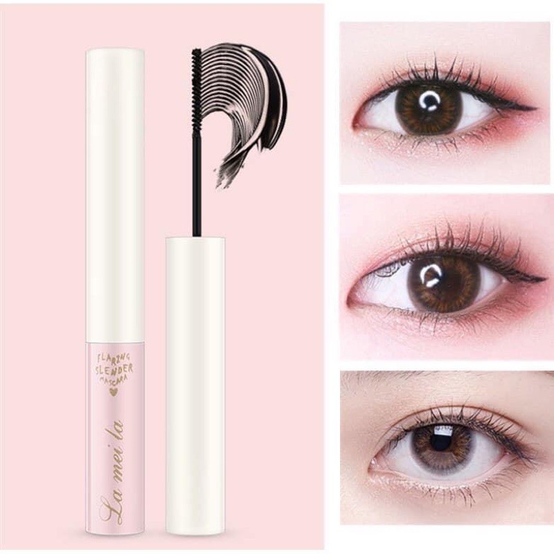 Mascara Siêu Mảnh Tơi Mi Dày Cong Mi Lameila SKINNY MICROCARA Vỏ Hồng