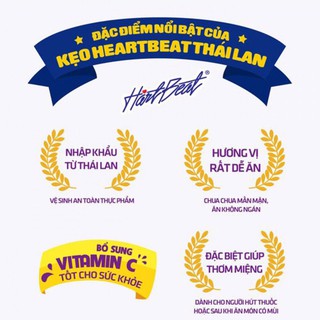 Kẹo mây muối HartBeat thái lan 120g (hàng nhập khẩu)