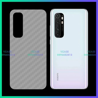 Miếng dán lưng cacbon Xiaomi Mi Note 10 / Mi Note 10 Lite / Mi Note 10 Pro