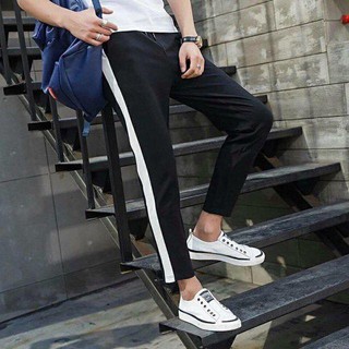 Quần 1 sọc suông ĐEN
