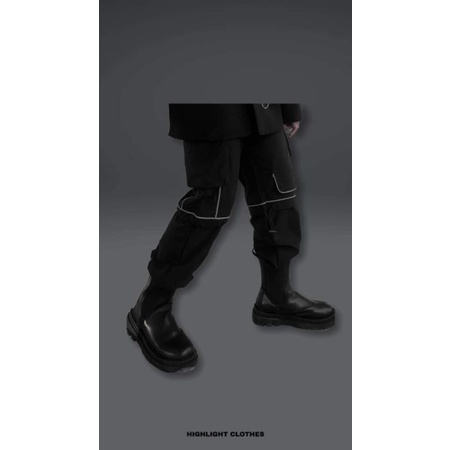 GIÀY BOOTS ỦNG CỔ CAO ĐEN DA NỮ