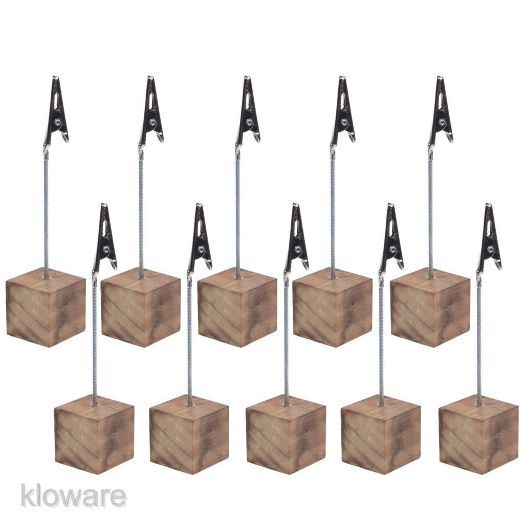 Set 10 Kẹp Cá Sấu Giữ Ảnh / Thẻ Ghi Chú Để Bàn Tiệc Cưới