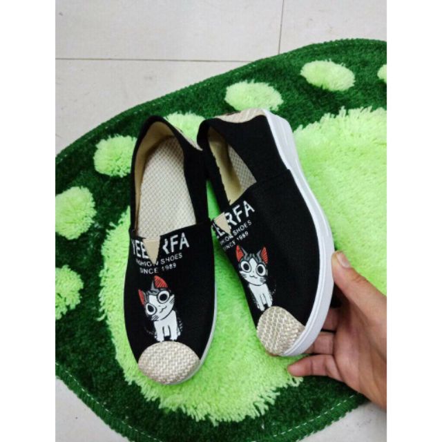 Giầy lười nữ hình mèo cao cấp | BigBuy360 - bigbuy360.vn