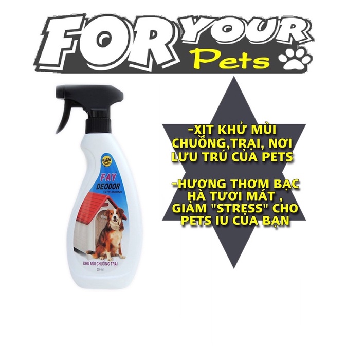 FAY DEODOR 600ML - KHỬ MÙI CHUỒNG TRẠI 600ML