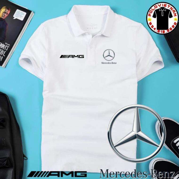 NEW Áo thun polo Việt Nam Mercedes-Benz Amg - không xù lông, không ra màu, thấm hút mồ hôi, hình ảnh sắc nét không phai