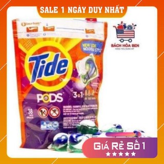 Viên giặt TIDE PODS MỸ mẫu mới 42 viên (shopmh59)