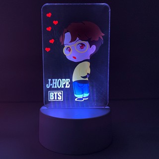Đèn ngủ BTS và BTS chibi hình pop up store chibi