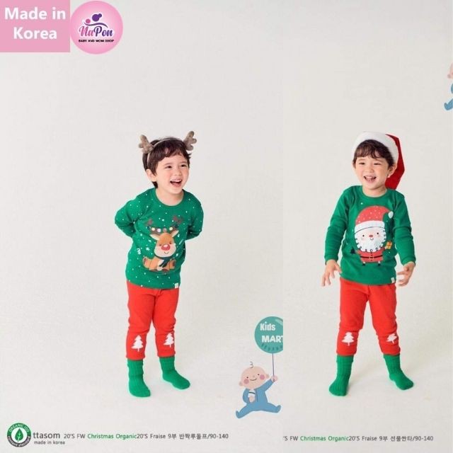 [PHIÊN BẢN NOEL]Bộ đồ dài tay cho bé, bộ đồ noel giáng sinh chuẩn cotton 100% cho bé, quần áo bộ đồ noel giáng sinh 2021