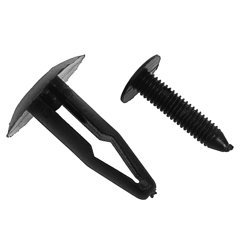 Set 45 Đinh Tán Nhựa Màu Đen 8Mm &amp; 32Mm