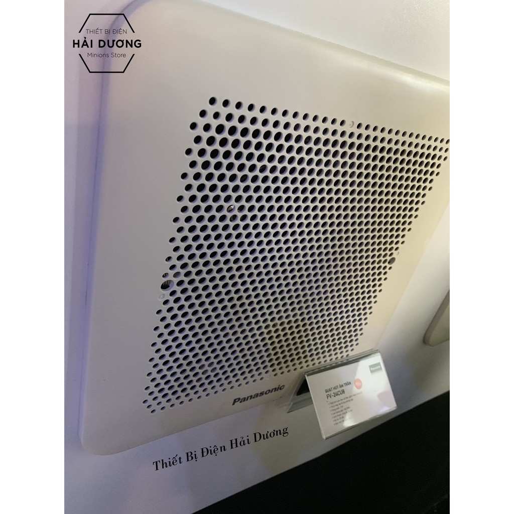 Quạt hút thông gió âm trần Panasonic FV-24CU8 - Khoét lỗ vuông 24cm - Bảo hành 12 tháng