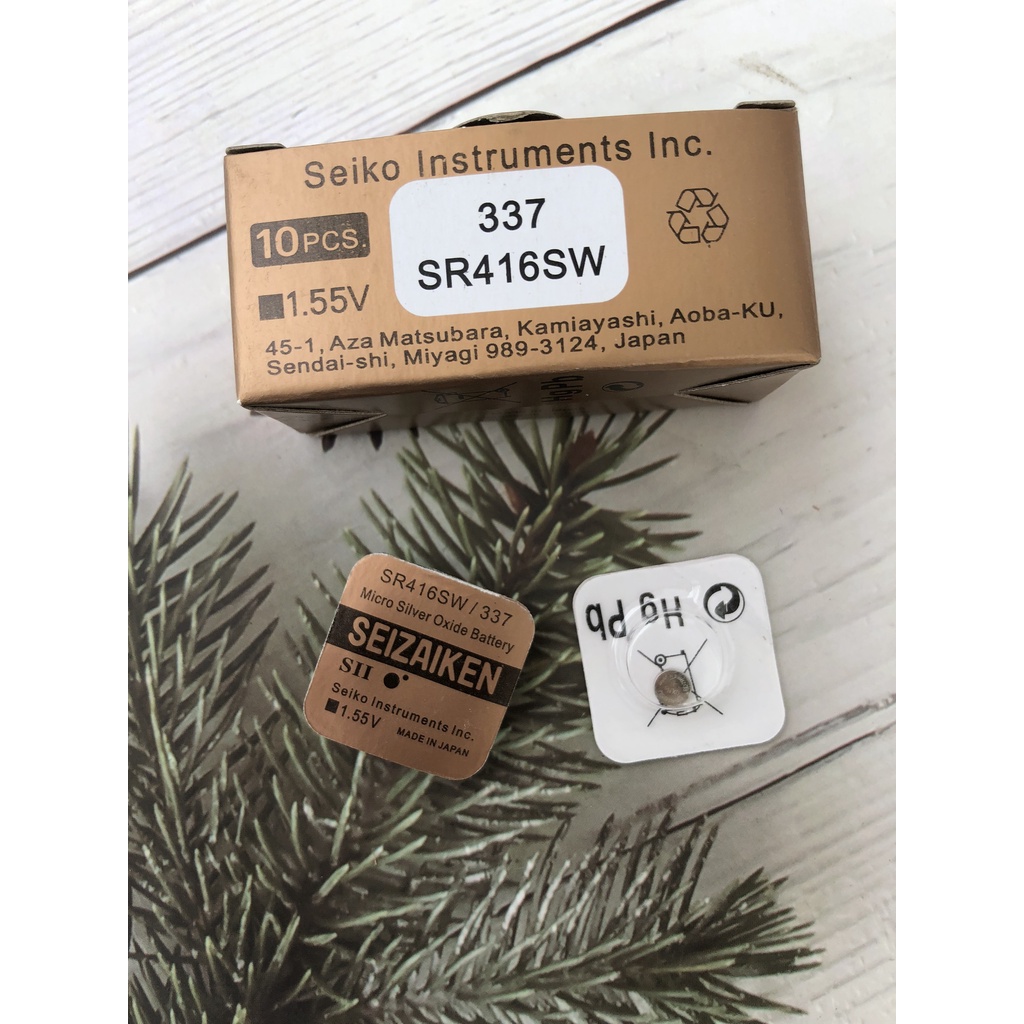 Viên Pin Đồng Hồ SR416SW SR416 416 337 Seizaiken Nhật