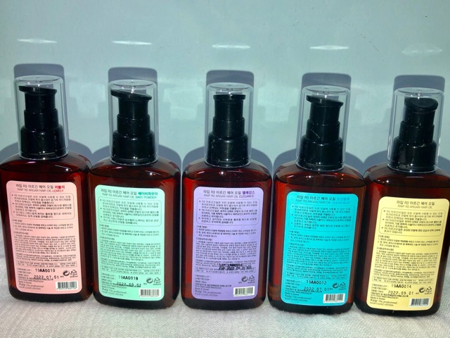 Hàng có sẵn dầu dưỡng tóc R3 ARGAN hair oil 5 mùi thơm .