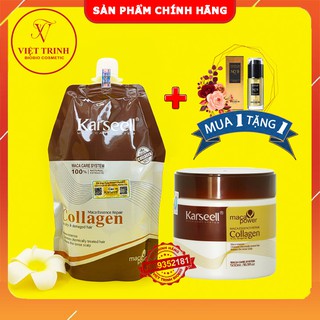 🔥TẶNG TINH DẦU🔥 Kem Ủ - Dầu Hấp Tóc Collagen Karseell 500ML | Phục Hồi Tóc Hư Tổn, Khô Xơ, Chẻ Ngọn | CHÍNH HÃNG
