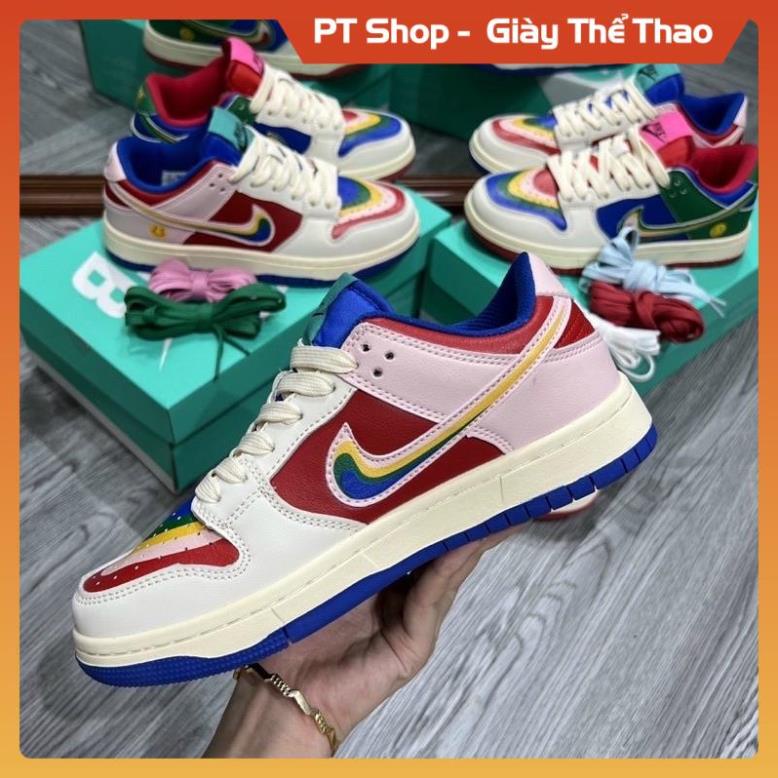 [FreeShip+ Hàng Cao Cấp] GIÀY JD CẦU VỒNG 7 MÀU LAU AU SC, GIẦY JD1 SNEAKER HỌC SINH HÓT