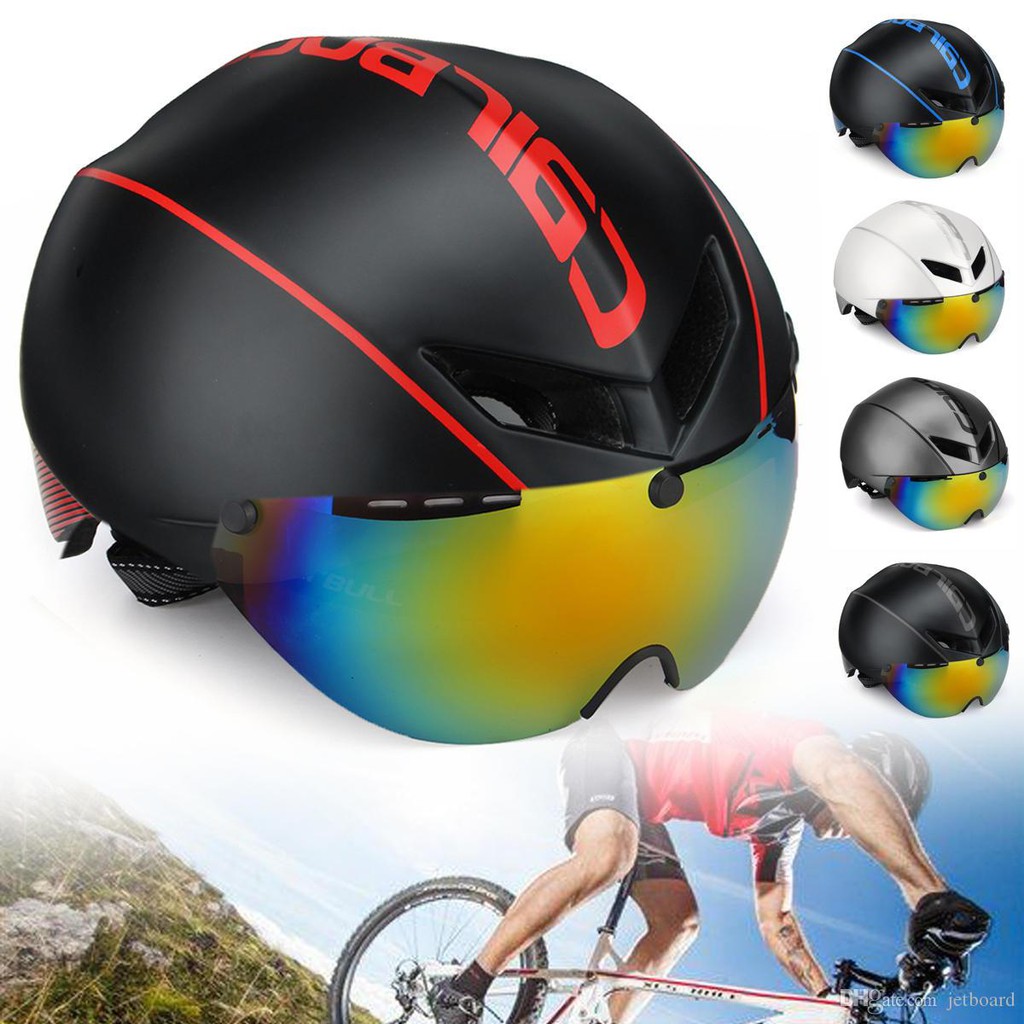 Mũ xe đạp Cairbull AERO-R1 cao cấp có kính hít nam châm siêu nhẹ chơi thể thao patin, xe đạp địa hình và đường