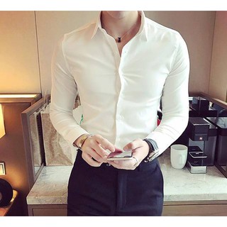áo sơ mi trắng đen chất cực đep