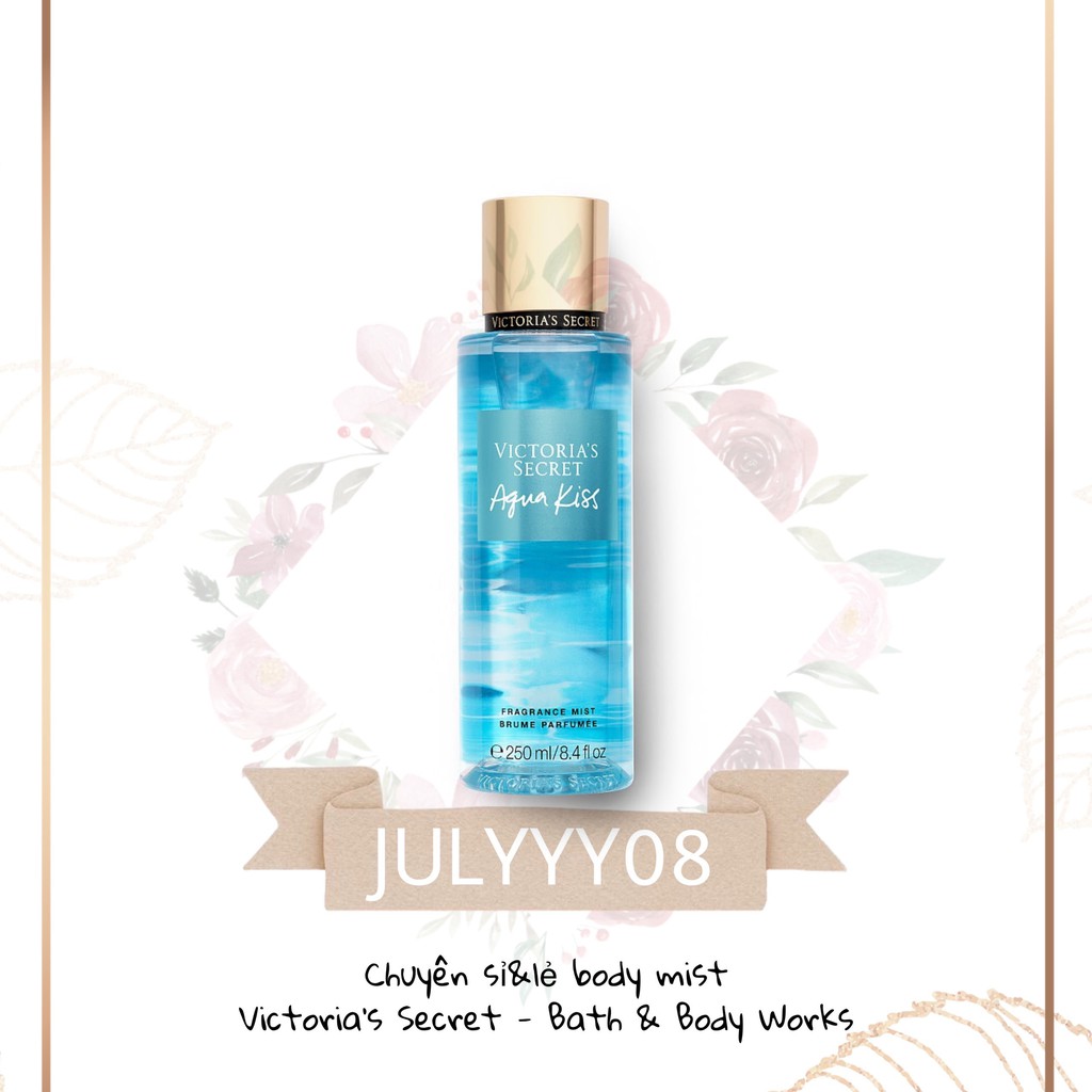 Body Mist 𝗩𝗜𝗖𝗧𝗢𝗥𝗜𝗔'𝗦 𝗦𝗘𝗖𝗥𝗘𝗧 Aqua Kiss 30ml/50ml/100ml +jɥȽÿ08+