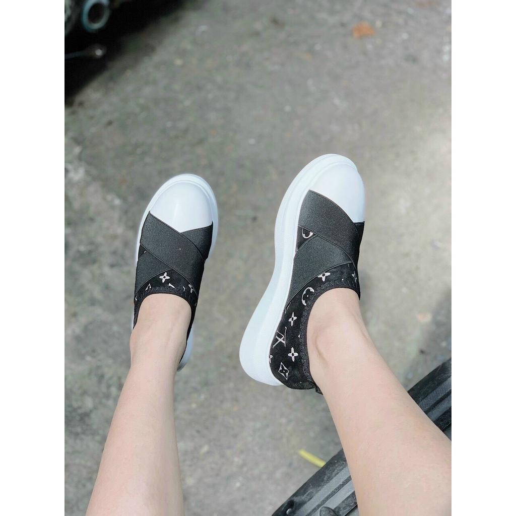 Giày slip on nữ chun chéo mẫu mới 2021 (G335) | BigBuy360 - bigbuy360.vn