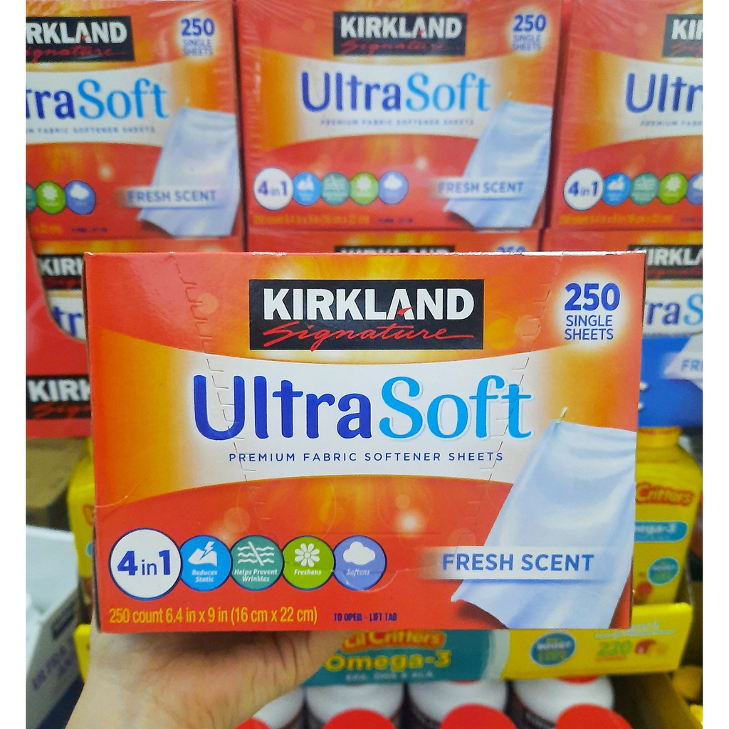 Giấy Thơm KIRKLAND ULTRASOFT của Mỹ - Hộp 250 tờ (16cmx22cm)