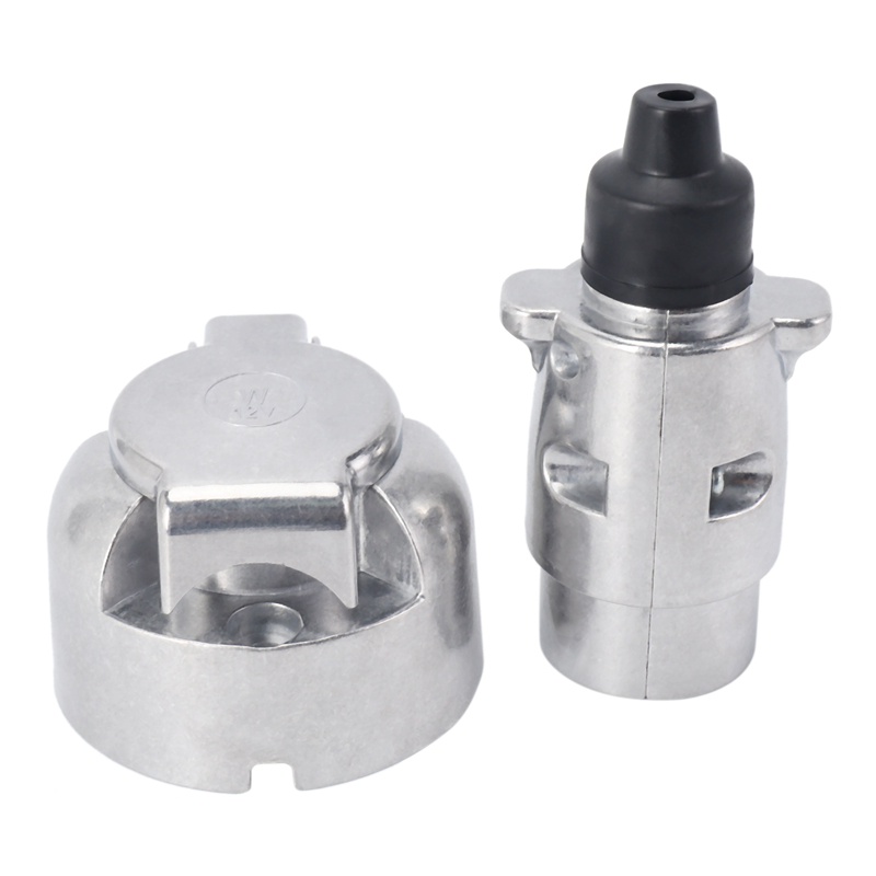 Đầu Nối 7 Pin Rv 12V Towing Towing 7Pin Bằng Kim Loại Cho Xe Kéo