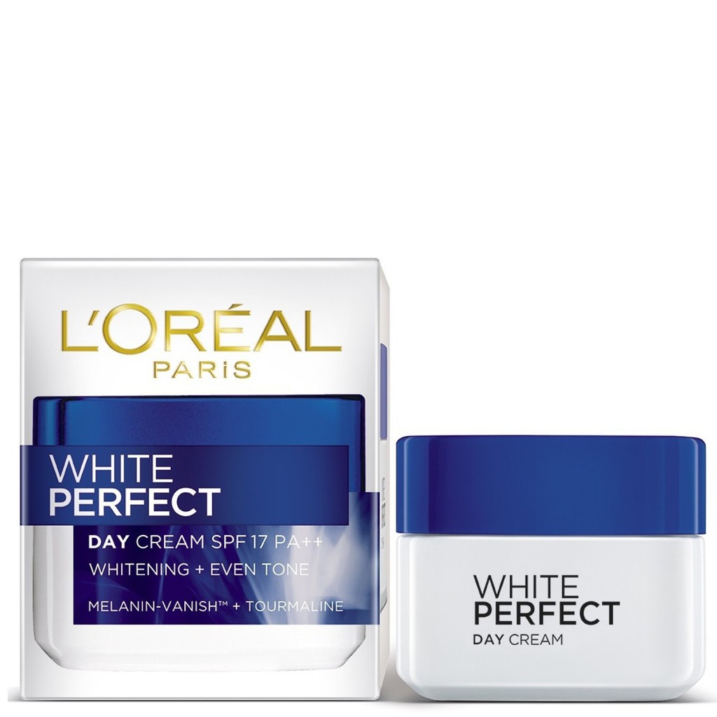 Kem Dưỡng Da 50ml Ban Ngày Làm Trắng Mượt Đều Màu Loreal Paris White Perfect Day Cream SPF17 PA++ TAT Cung Cấp.