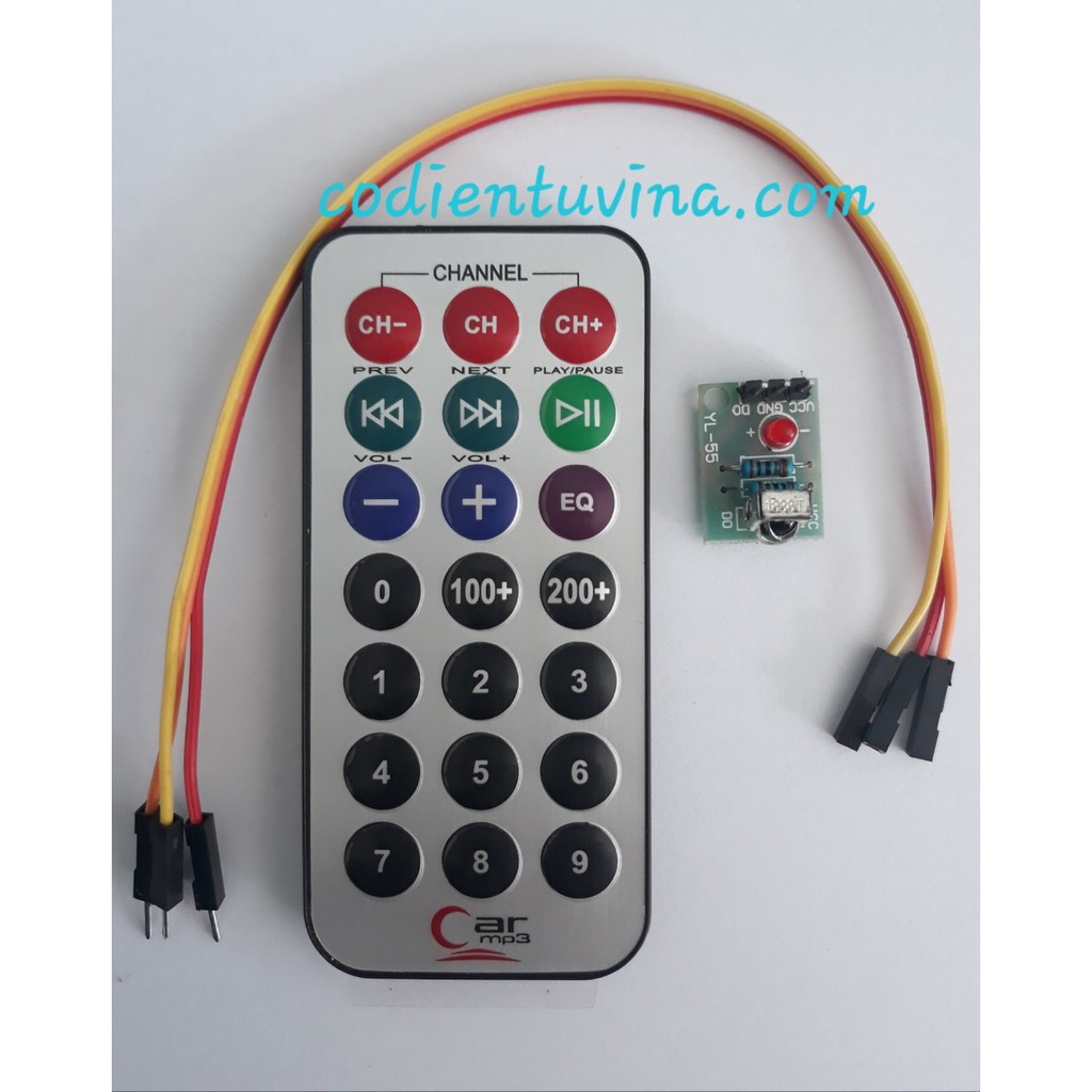 Module thu hồng ngoại + Remote IR1838