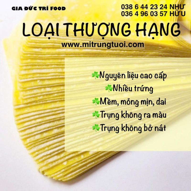 [NGON - SẠCH] Da hoành thánh trứng LOẠI THƯỢNG HẠNG - Giao nhanh trong khu vực TPHCM