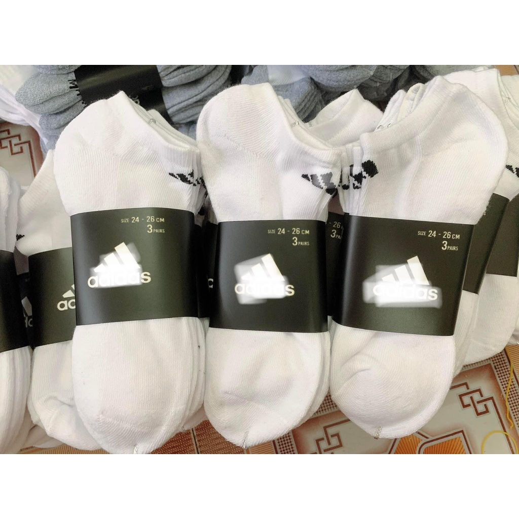 [ SIÊU RẺ ] VỚ/TẤT THỂ THAO COTTON ADIDAS CỔ TRUNG KHÔNG HẦM BÍ