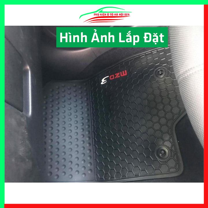 Thảm lót sàn cao su cho xe MAZDA 3 2021-2022 hàng chuẩn theo xe chịu lực tốt